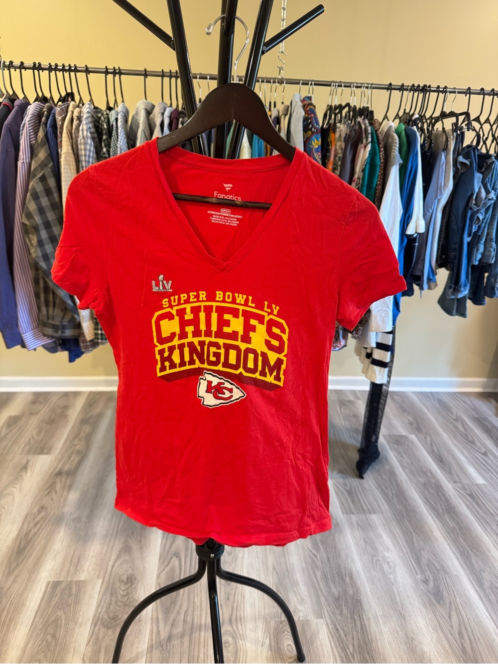 Fanatics Red Chiefs Kingdom Super Bowl V‑Neck Shirt